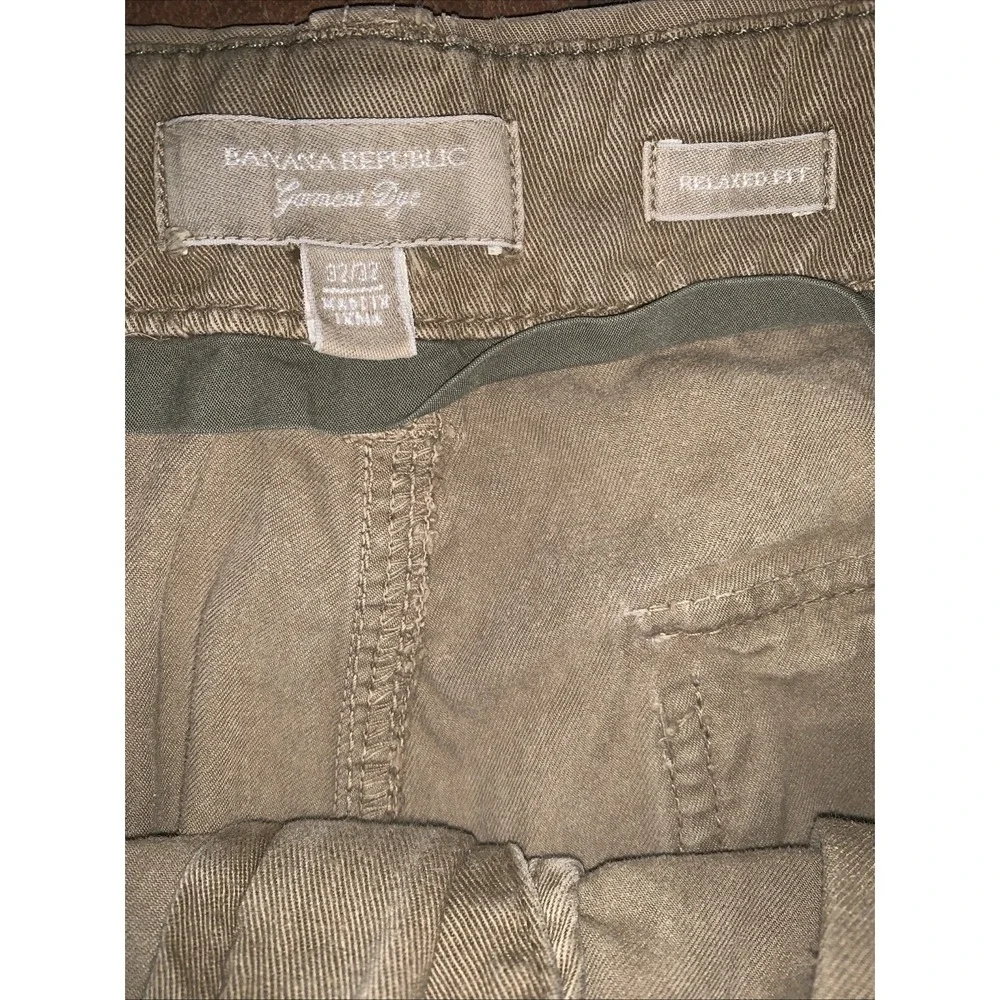 Y2K Banana Republic Cargo Pants Relaxed Fit‎ Men's 32/32 (31) Beige Straight Leg